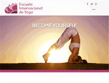 Tablet Screenshot of escueladeyoga.com